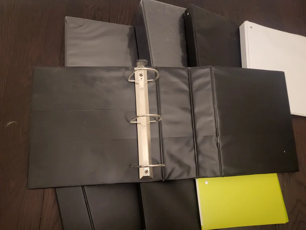 Bulk Lot of Binders - Black and White 3-Ring Binders image indicator(2)