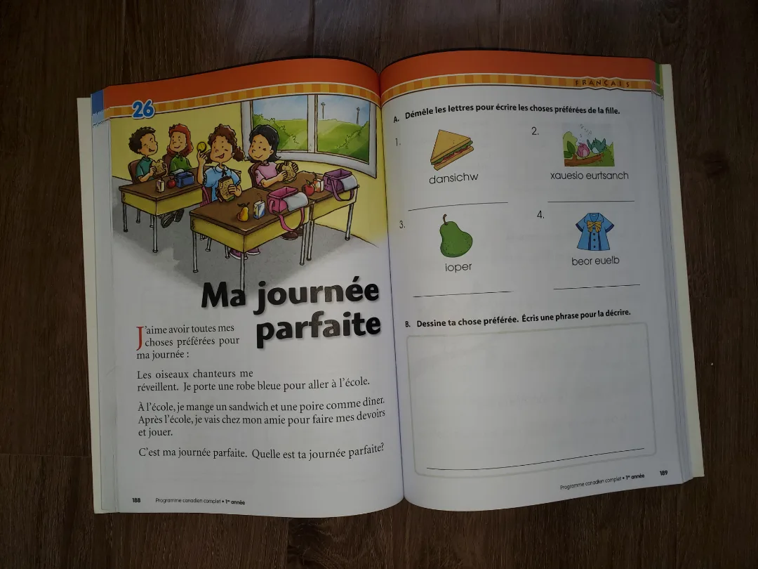 NEW! French Programme Canadien Complet Grade 1 Textbook image indicator(3)