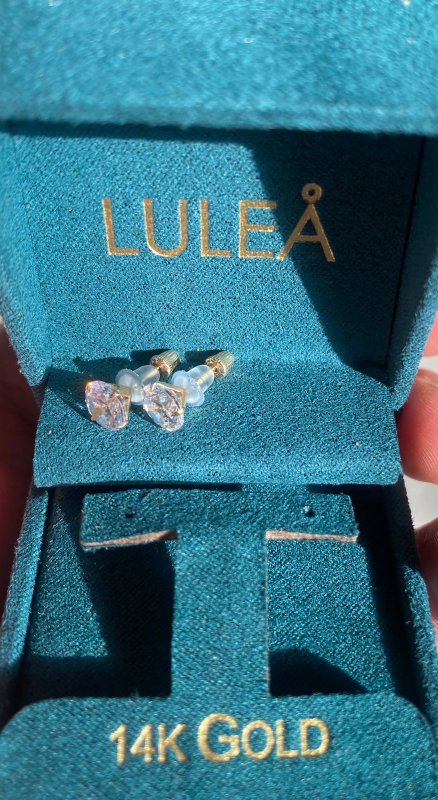 Luleå 14k Gold Stud Earrings - photo 2