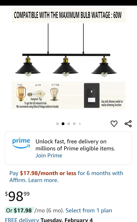 3-Light Industrial Farmhouse Island Pendant Light Fixture🏈 image indicator(10)