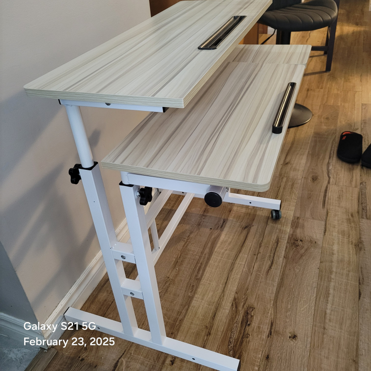 SDHYL Mobile Adjustable Height Standing and Sitting Desk - photo 2
