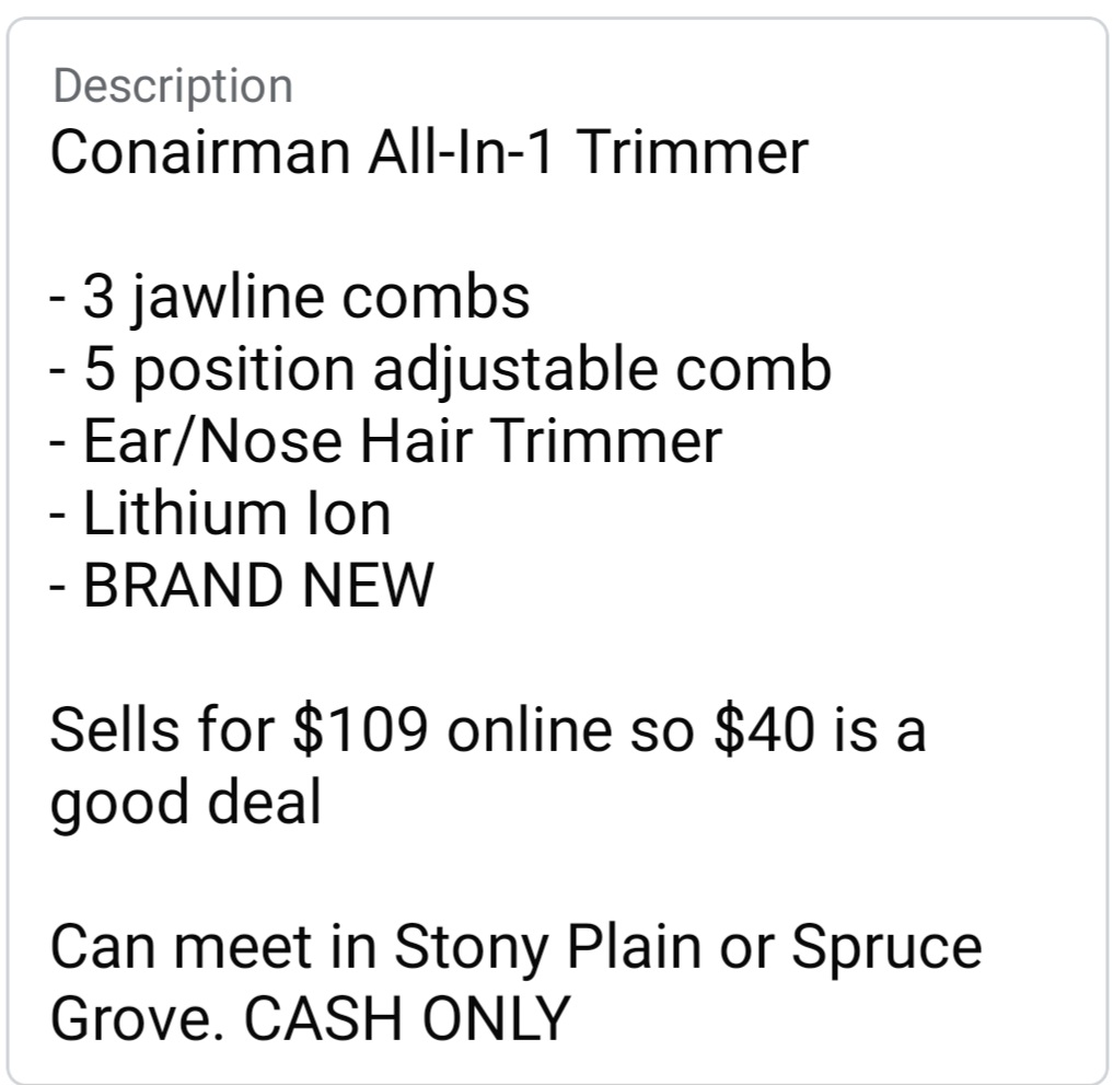 Conairman All-in-1 Lithium Ion Trimmer - Brand New - photo 3
