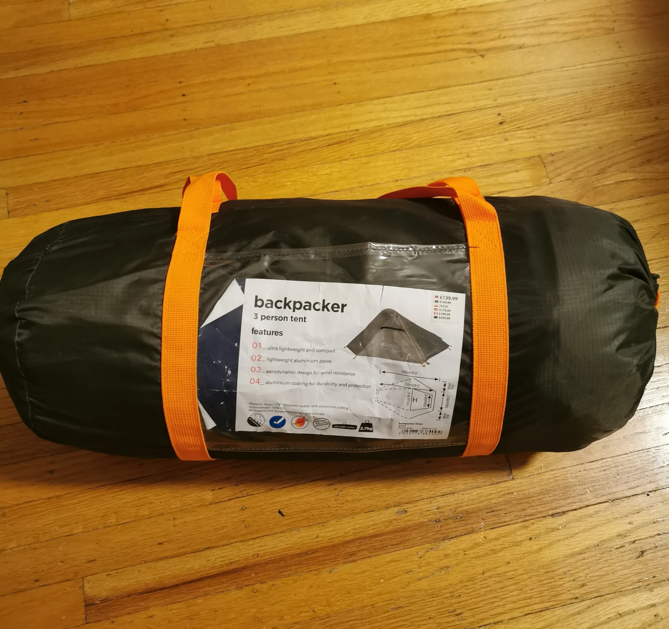 Backpacker 3 Person Tent