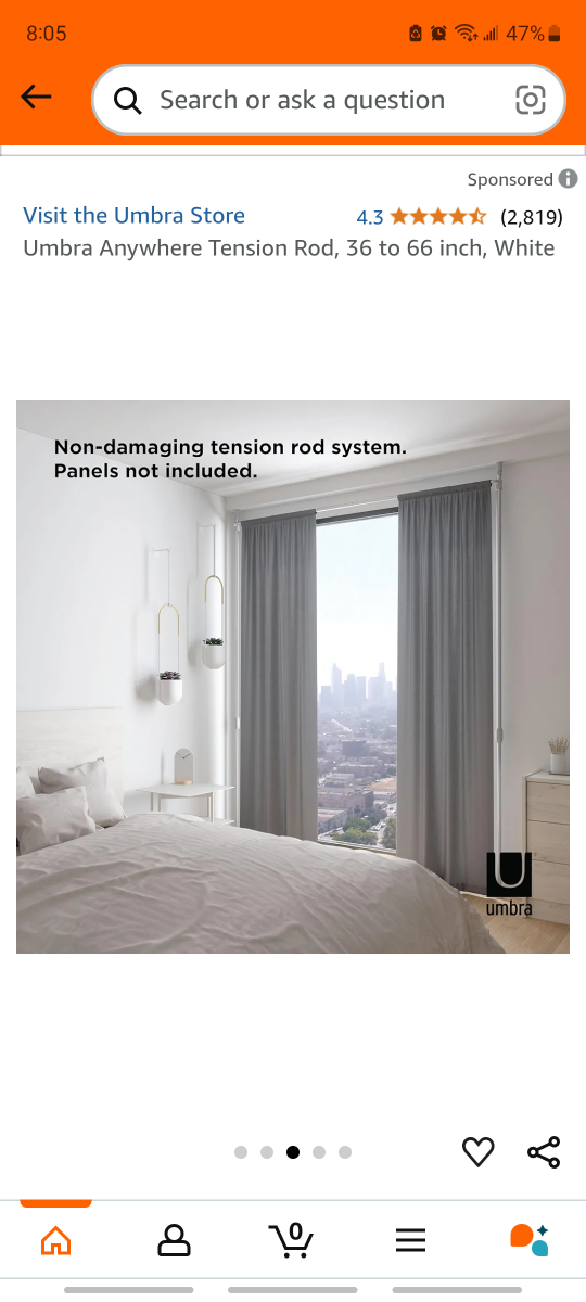 Umbra Anywhere curtain Rod - photo 3