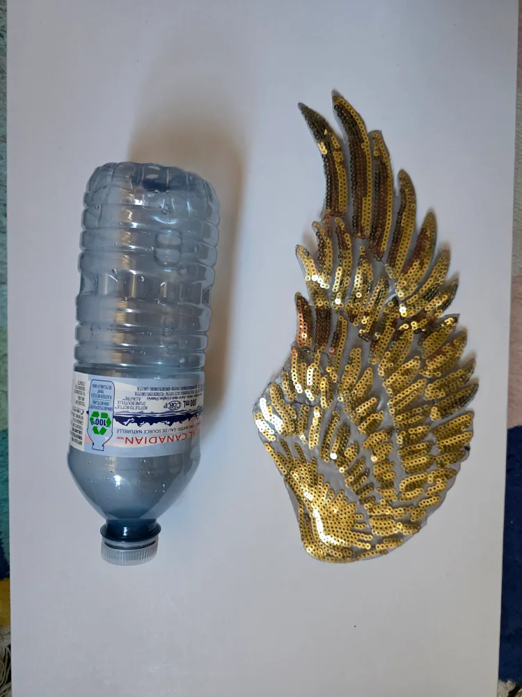 Gold Sequined Angel Wings Patches image indicator(4)