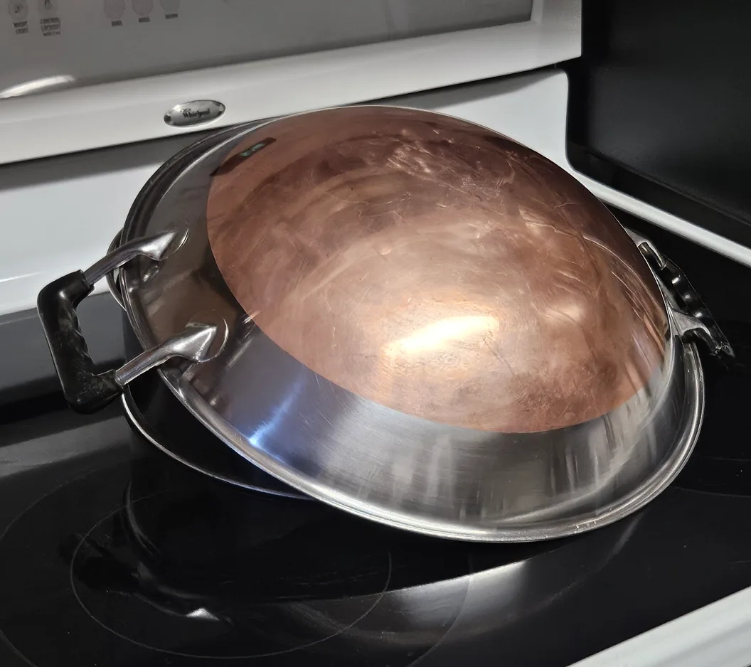 Northcraft Stainless Steel Copper Bottom Serving Kadhai Wok image indicator(7)