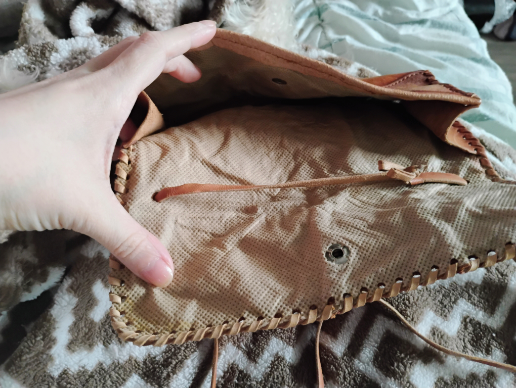 handmade Leather Patchwork Shoulder Bag - photo 4