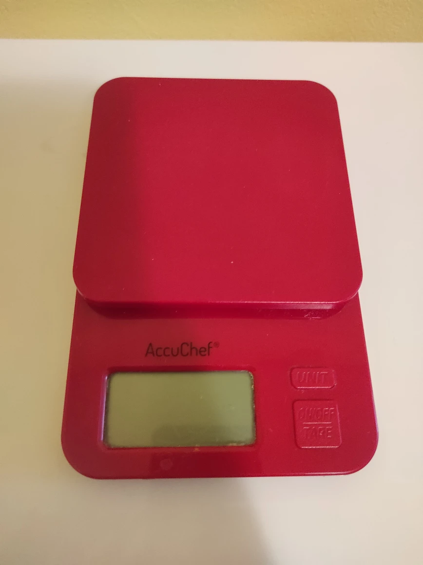 AccuChef Red Digital Kitchen Scale