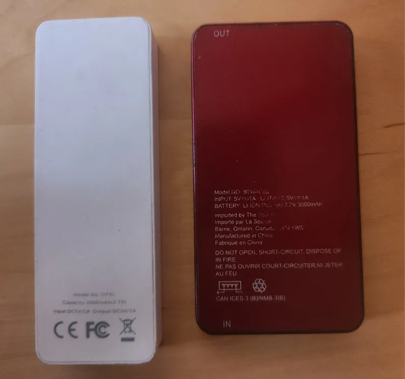 Two Portable Power Banks - Smart & NexxTech image indicator(2)