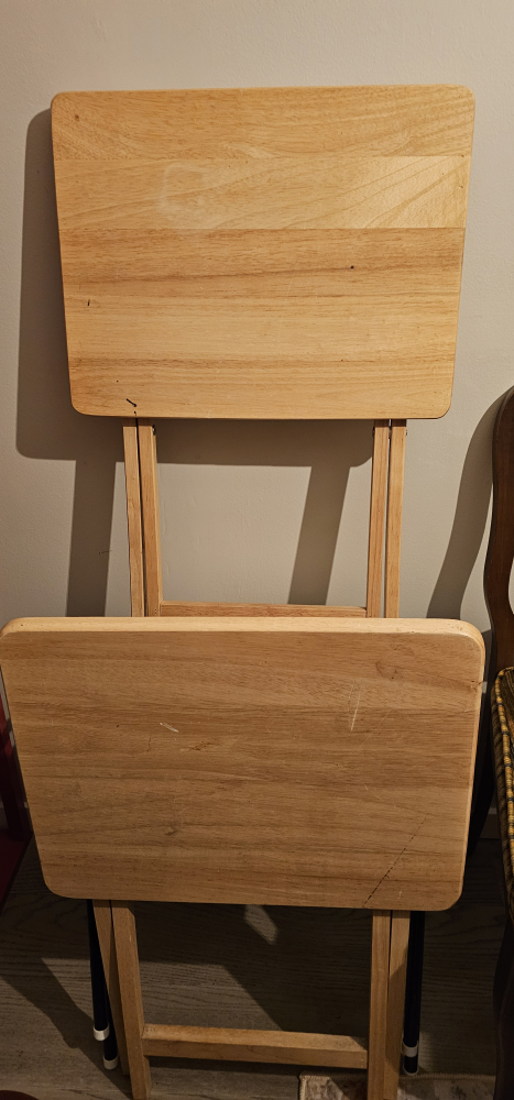 wood TV trays