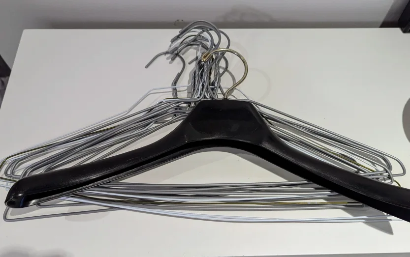 Bundle of clothing hangers 🏈 thumbnail