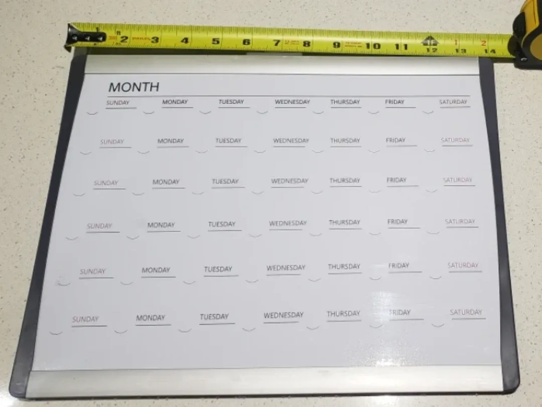 Dry-Erase Monthly Calendar image indicator(5)