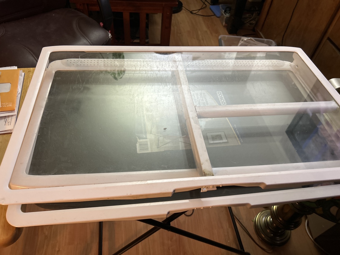 Refrigerator glass shelves 28” x 17”