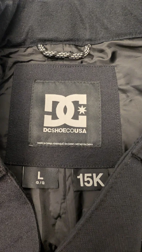 NWT DC Shoes Men's Large Black Snow Pants image indicator(4)