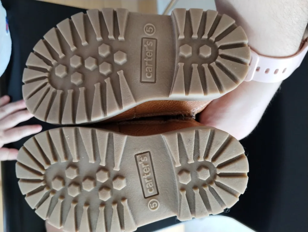 Carter's Brown Leather Boots - Size 5 image indicator(2)