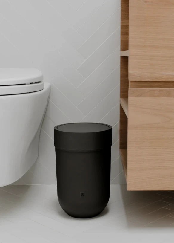 Umbra Black Bathroom Bin
