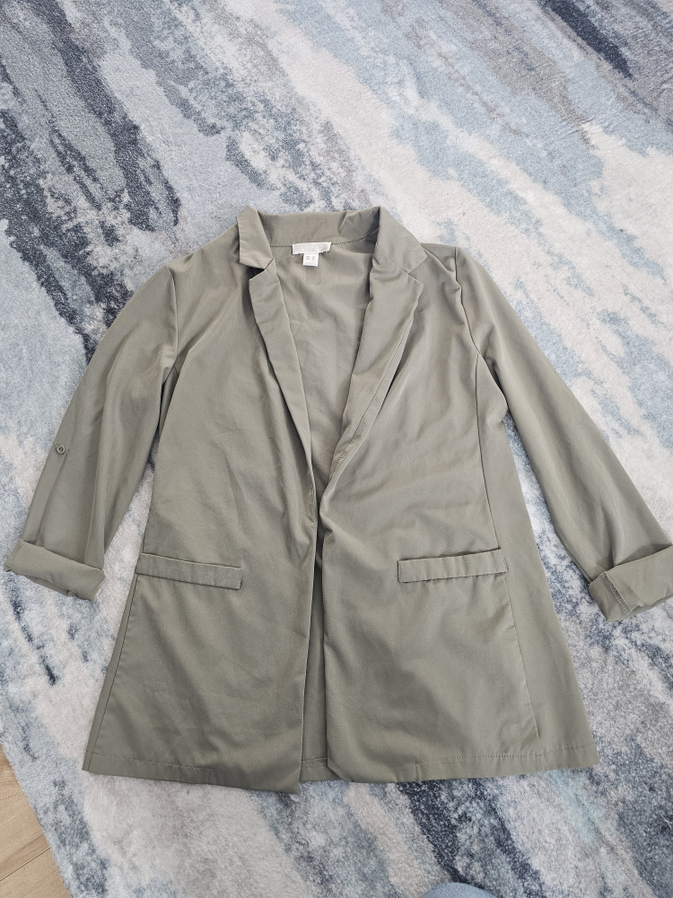 Women's Olive Green Blazer Jacket Size S
