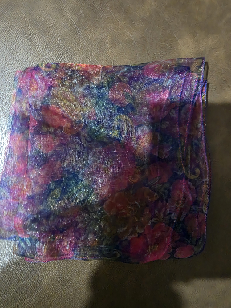 #Freecycle Floral Sheer Scarf