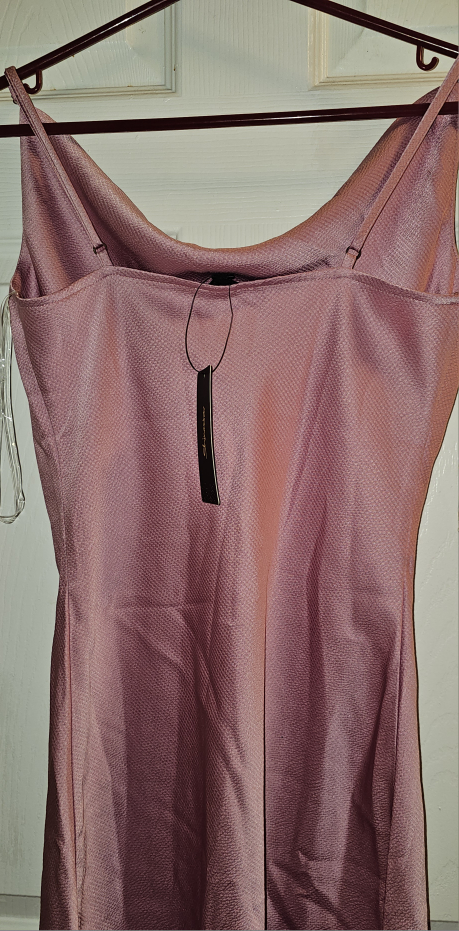 Dusty Rose Mini Slip Dress - Size M - photo 3