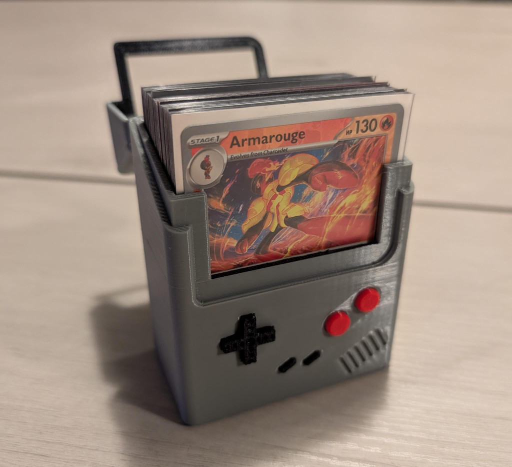 3D Printed Game Boy Pokemon Card Holder