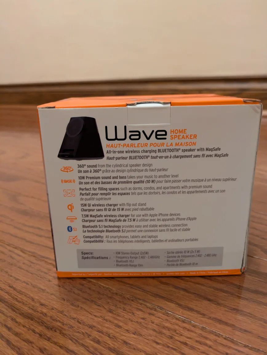 iQ Wave Home Speaker with Wireless Charging image indicator(4)