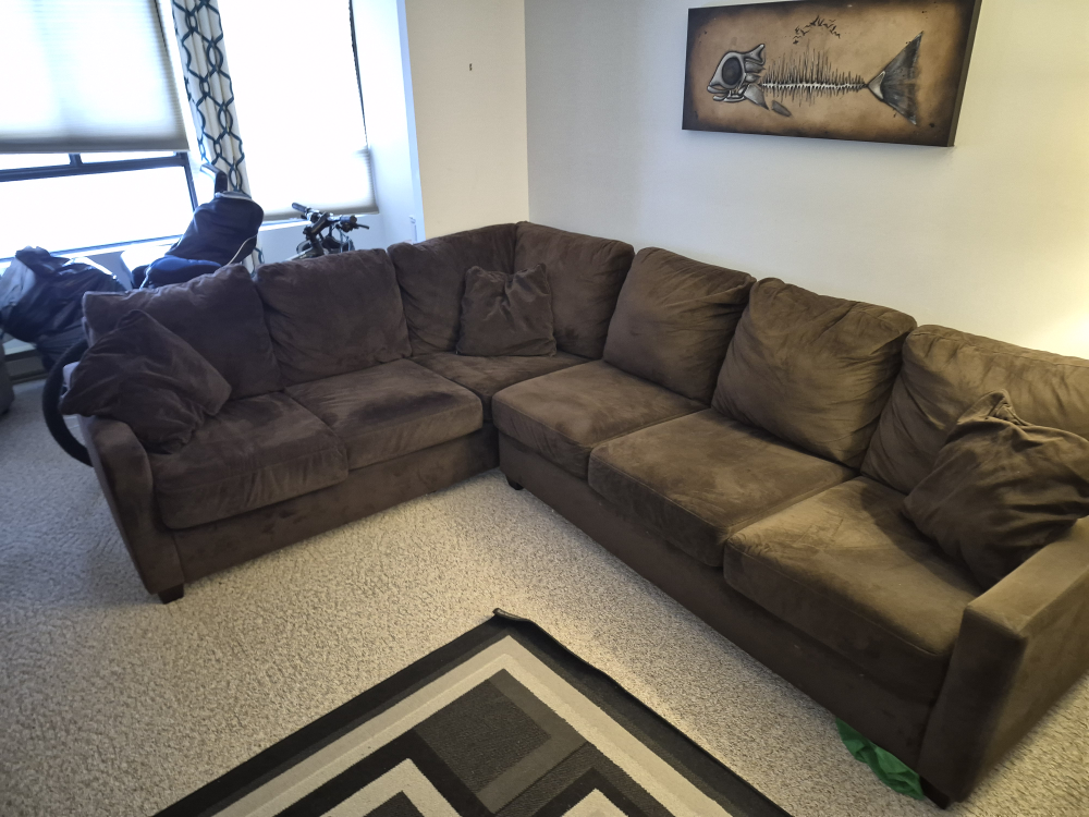 Brown Sectional Sofa - photo 3