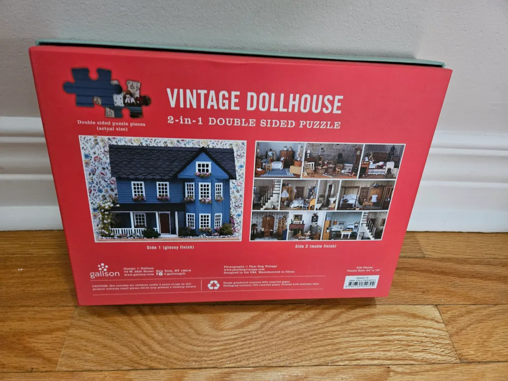 Vintage Dollhouse 2-in-1 Double Sided Puzzle - 500 Pieces image indicator(3)
