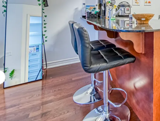 Two PU Leather Bar Counter Stools thumbnail