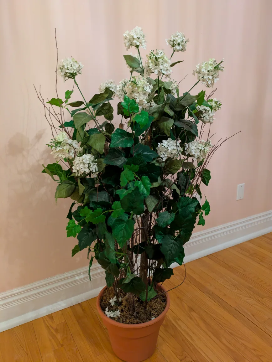 Artificial Hydrangea Plant in Terracotta Pot❄️ image indicator(2)