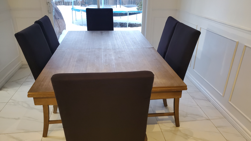 Six Black Dining Chair Covers