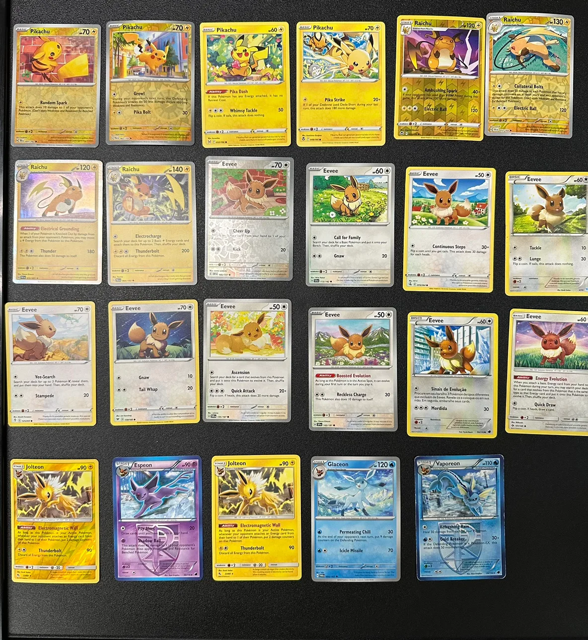 Eevee and Pikachu Cards (Holos) thumbnail