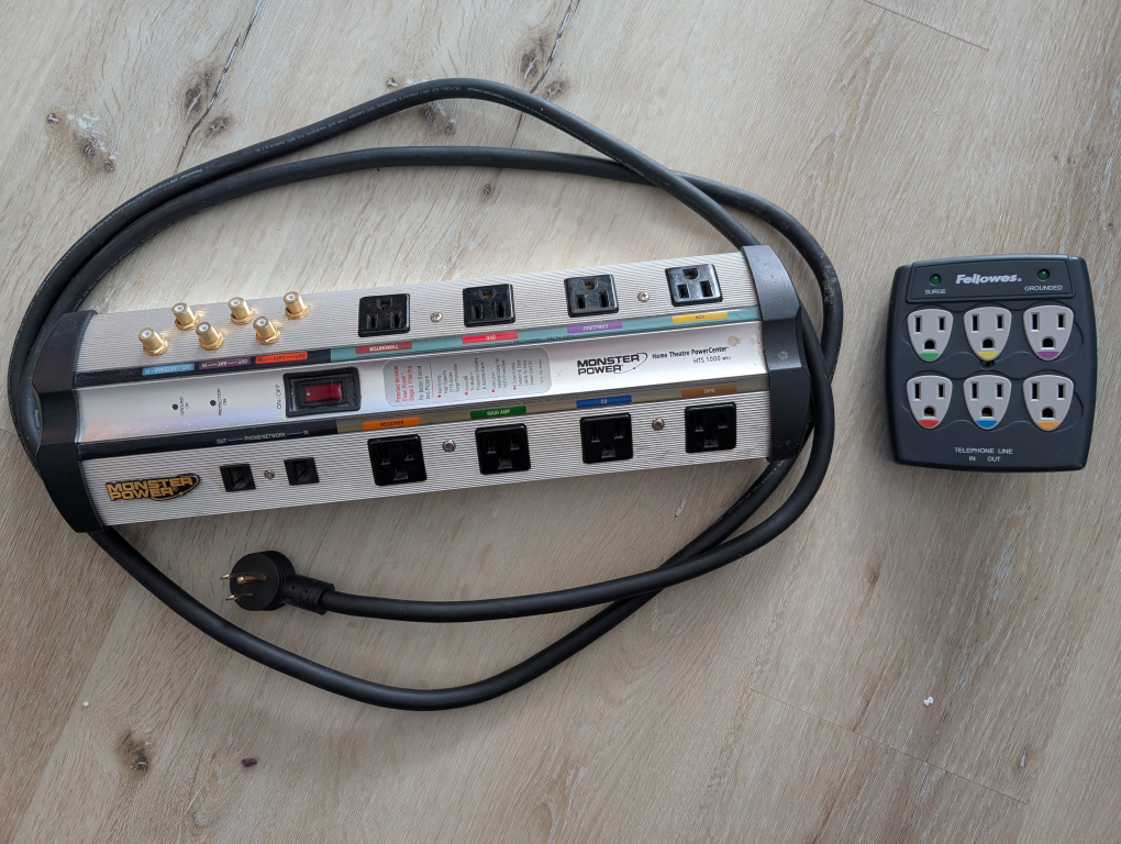 Monster Power and Fellowes Power Surge Suppressors