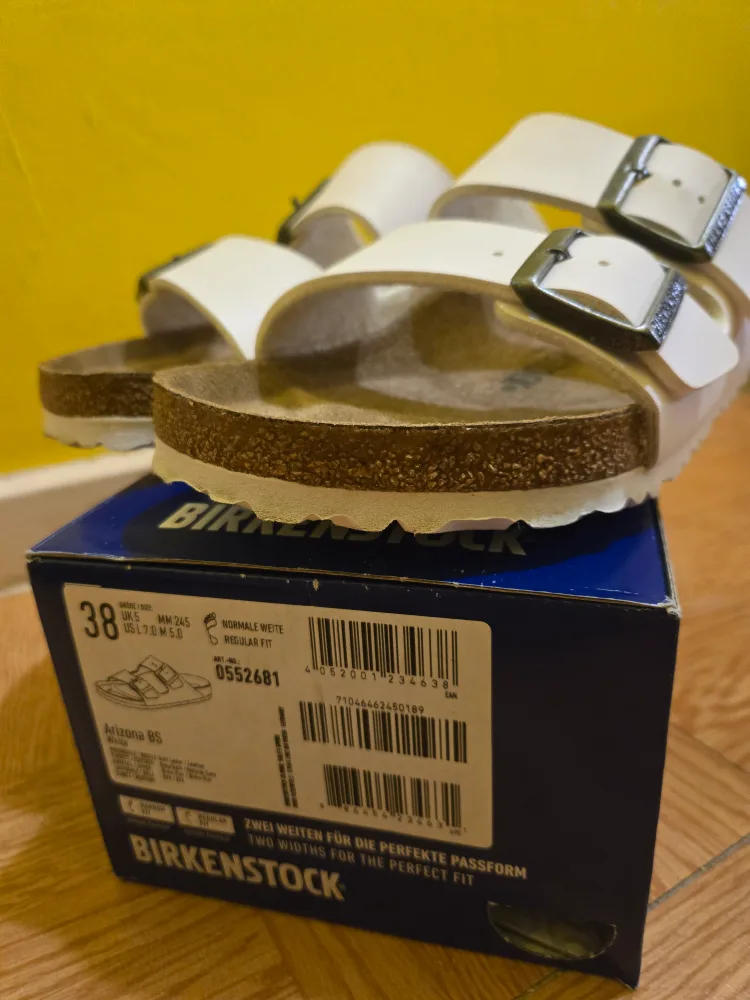 Birkenstock Arizona Birko-Flor White-Women's size 38 image indicator(2)