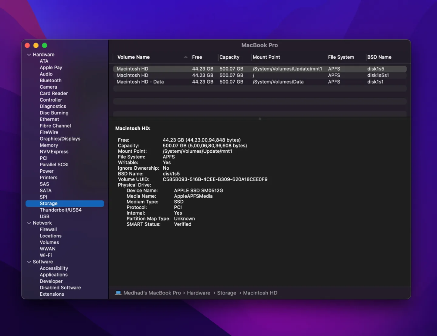 MacBook Pro 15 inch (Mid 2015), 2.5 GHz core i7, 512 GB SSD image indicator(5)