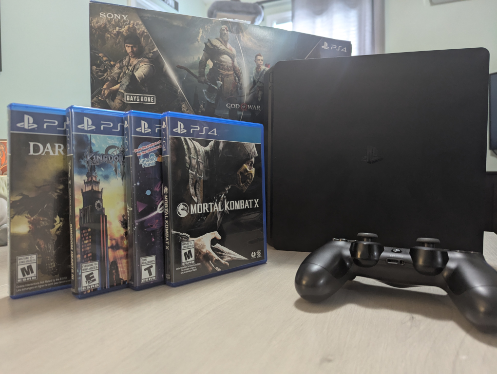 Sony PlayStation 4 Slim Console Bundle with Games and Controller
