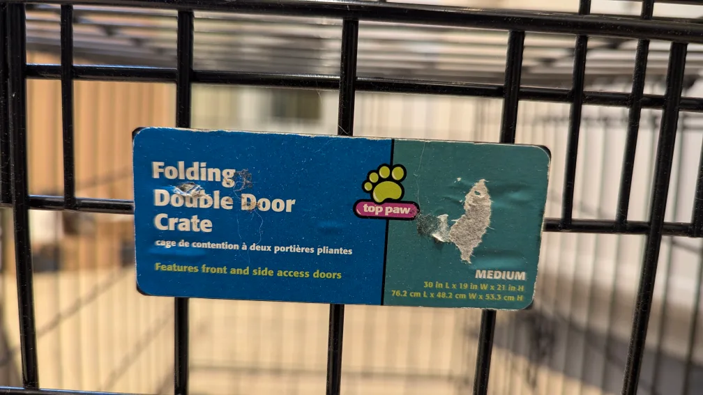 Top Paw Medium Folding Double Door Dog Crate image indicator(3)