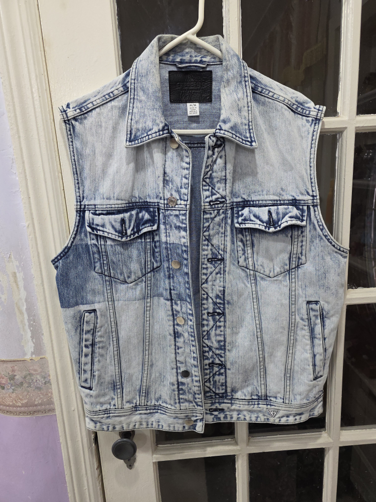 #Freecycle Guess Acid Wash Denim Vest