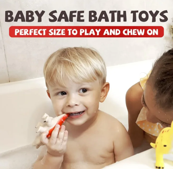 NEW!   12-Pack Dinosaur Bath Toys for Toddlers 18M+ image indicator(4)