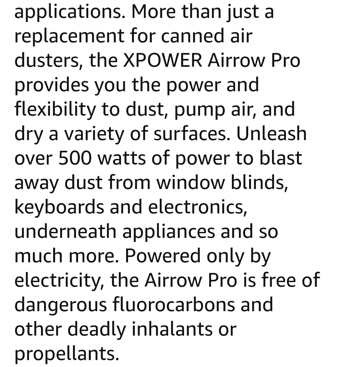 XPOWER Airrow Pro Electric Duster image indicator(4)
