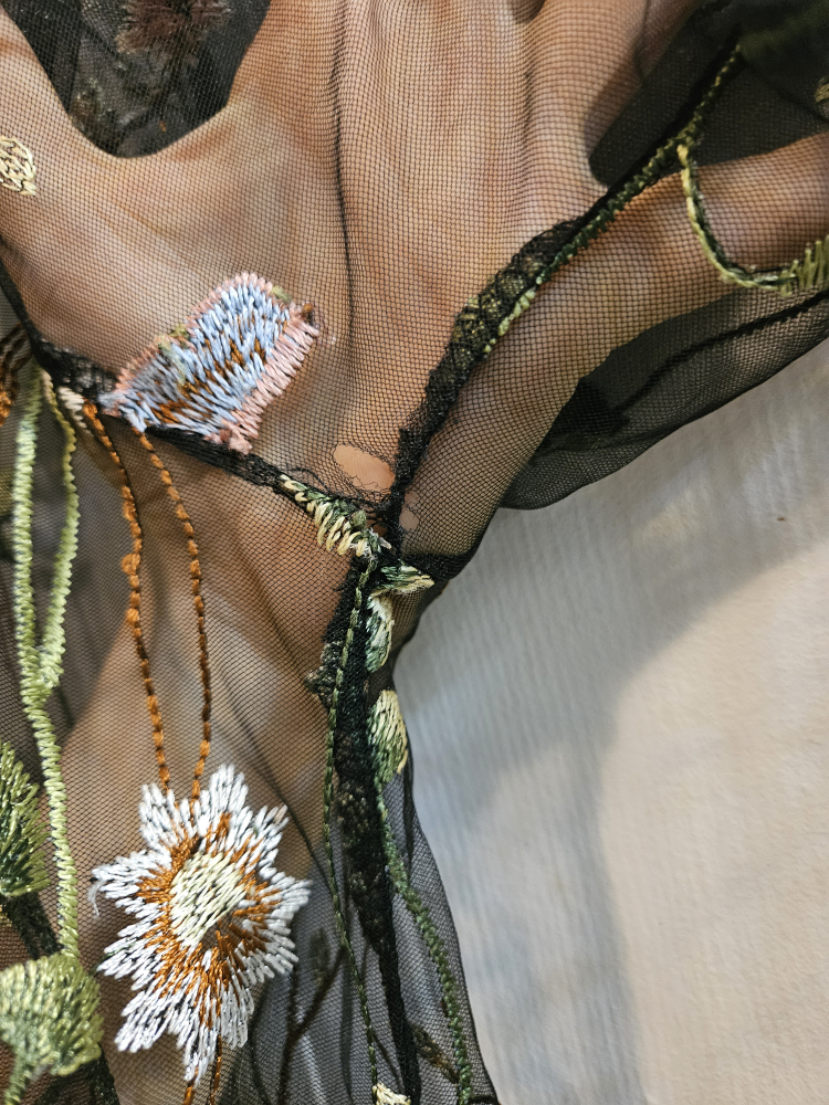 Floral Embroidered Sheer Shirt - photo 5