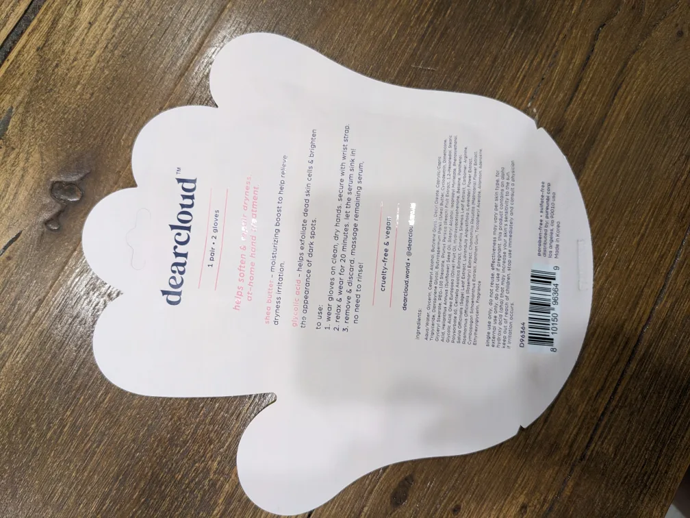 Dearcloud Deep Moisture Hand Mask - 1 Pair#DeclutterChallenge image indicator(2)