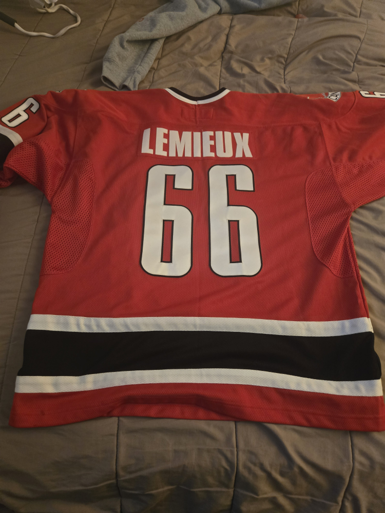 Team Canada Lemieux #66 Hockey Jersey