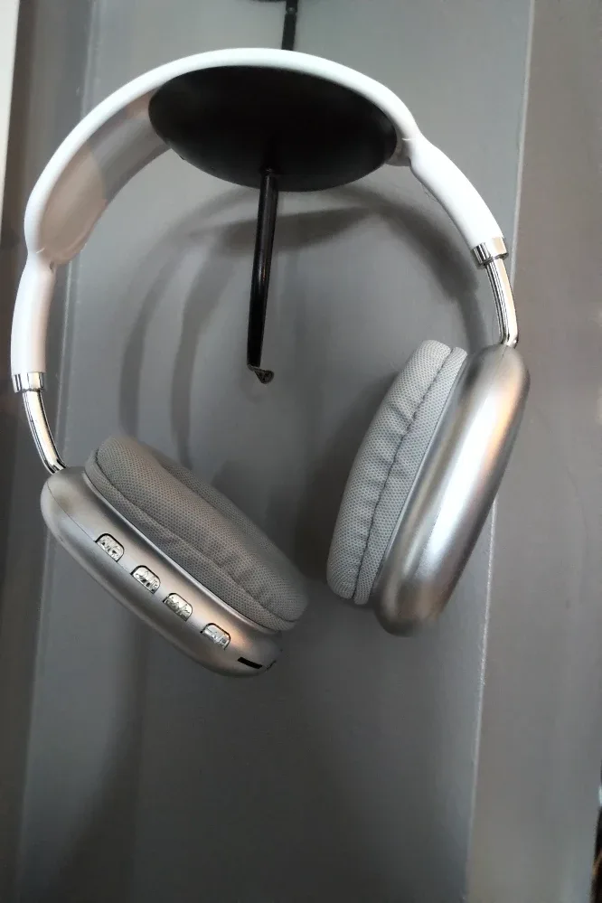 Wireless Over-Ear Headphones - Silver and White image indicator(5)