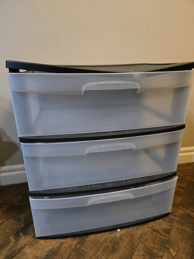 Three-Drawer Plastic Storage Unit - photo 2