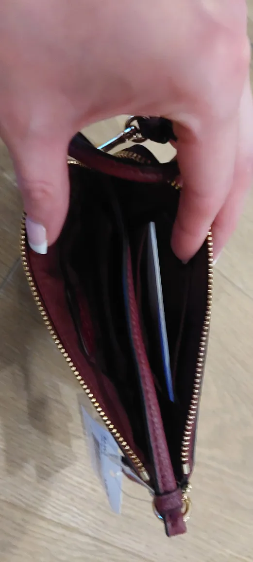 Coach Wristlet Wallet - Burgundy Floral image indicator(3)