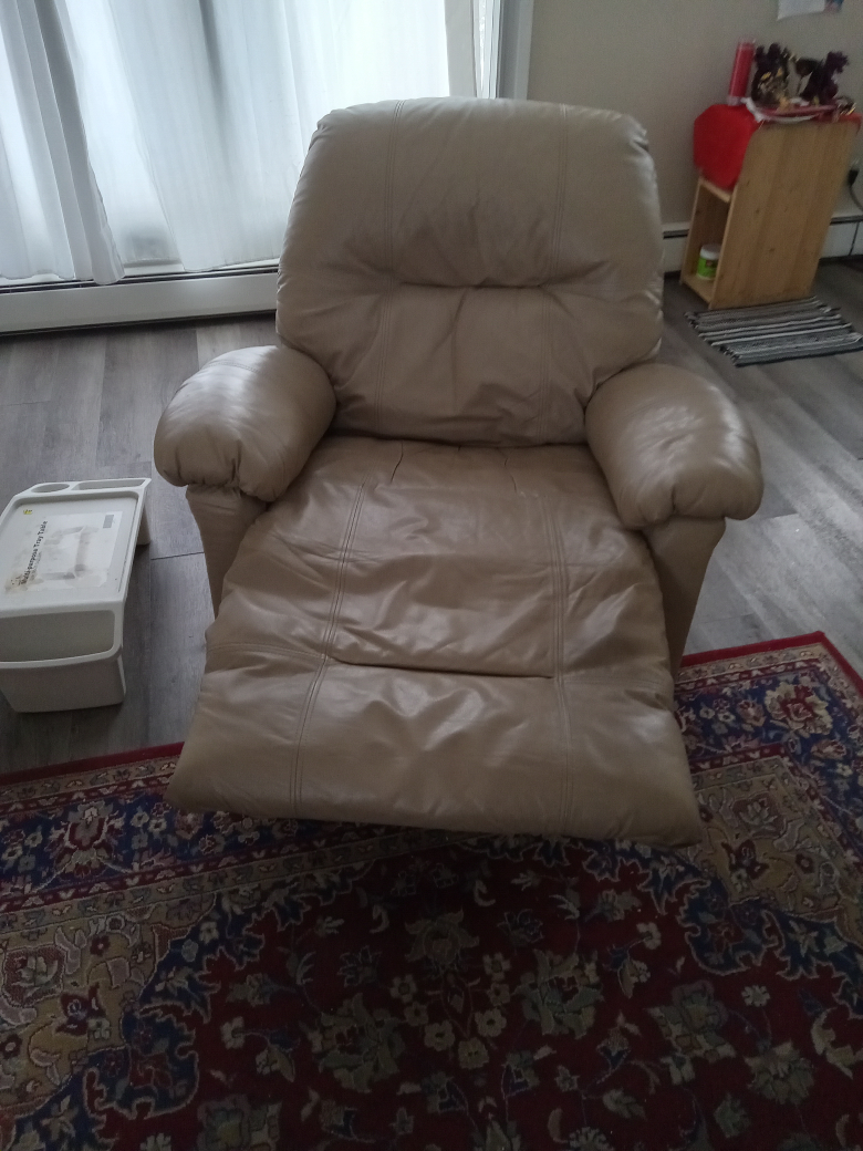 Beige Recliner Chair - photo 3