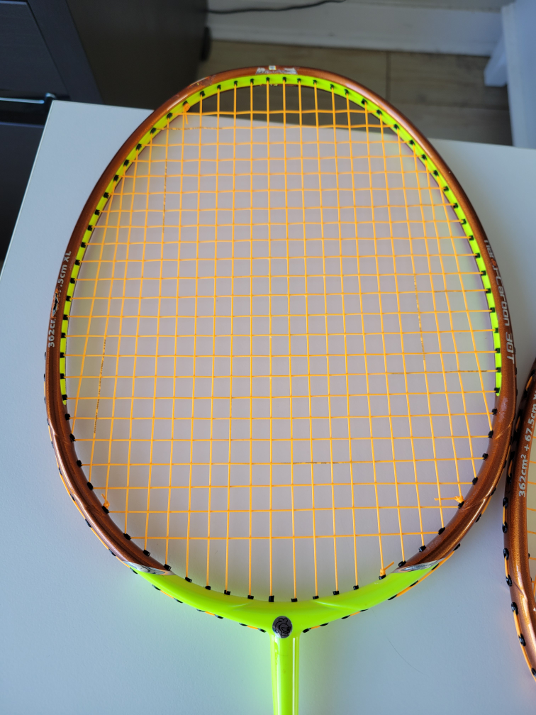 Pair of Black Knight Photon 30-T XL Badminton Racquets - photo 2