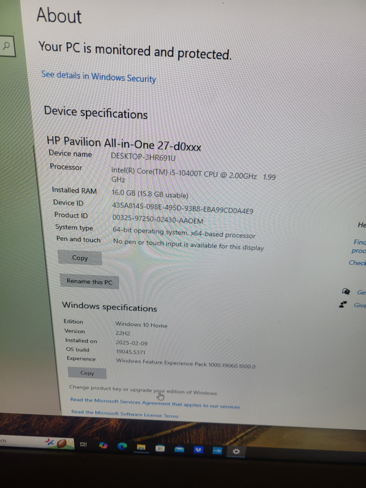 HP Pavilion All-in-One 27-dxxx Desktop Computer - photo 2