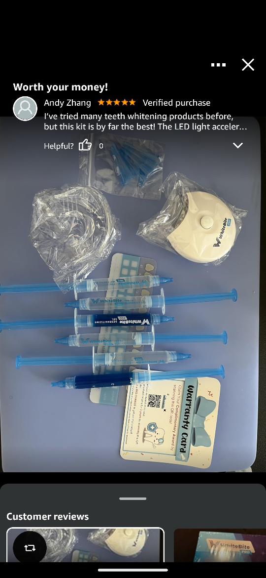 WhiteBite Pro Teeth Whitening Kit with LED Light - photo 2