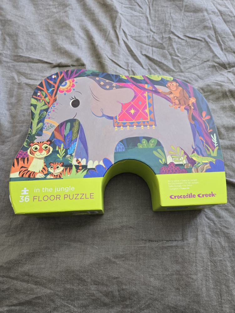 Crocodile Creek 36-Piece Elephant Floor Puzzle - In the Jungle